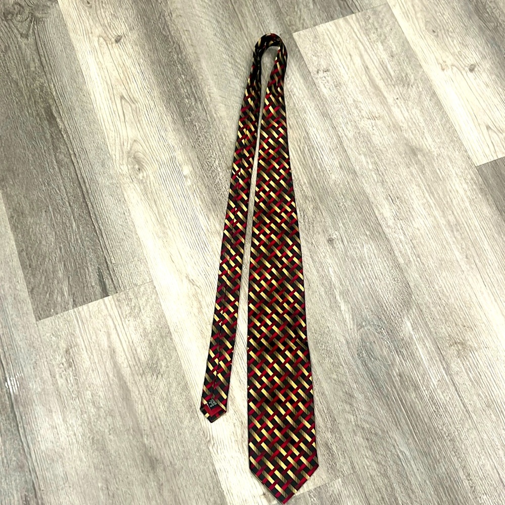 Vintage Fratelli handmade silk tie, EUC